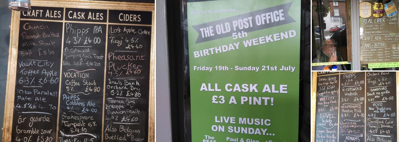 The Old Post Office Menu