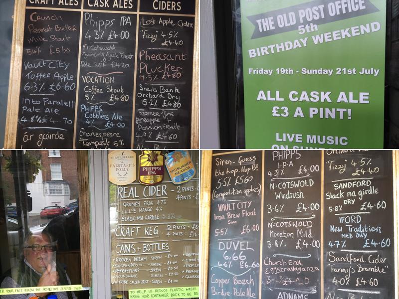 The Old Post Office Menu