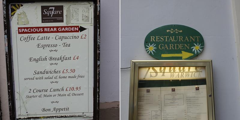 7 Square Restaurant Menu