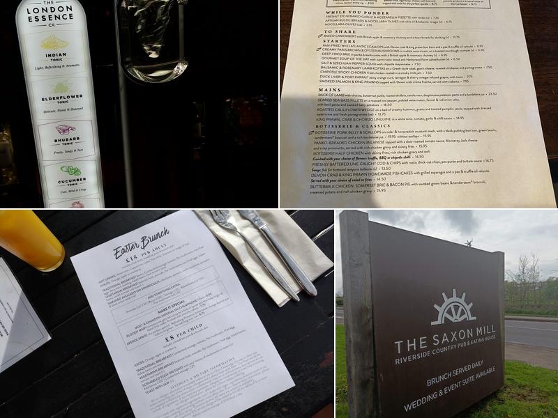 Saxon Mill Warwick Menu