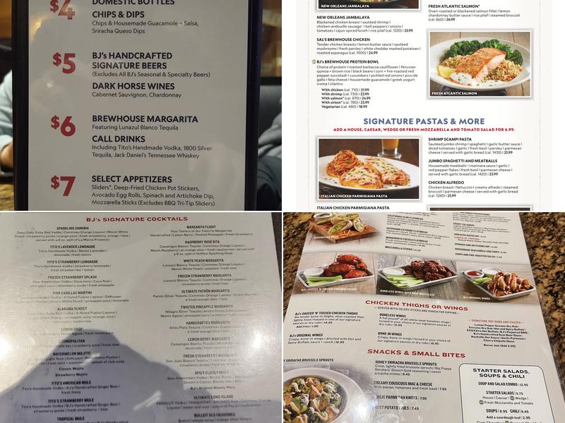 BJ's Restaurant & Brewhouse Menu
