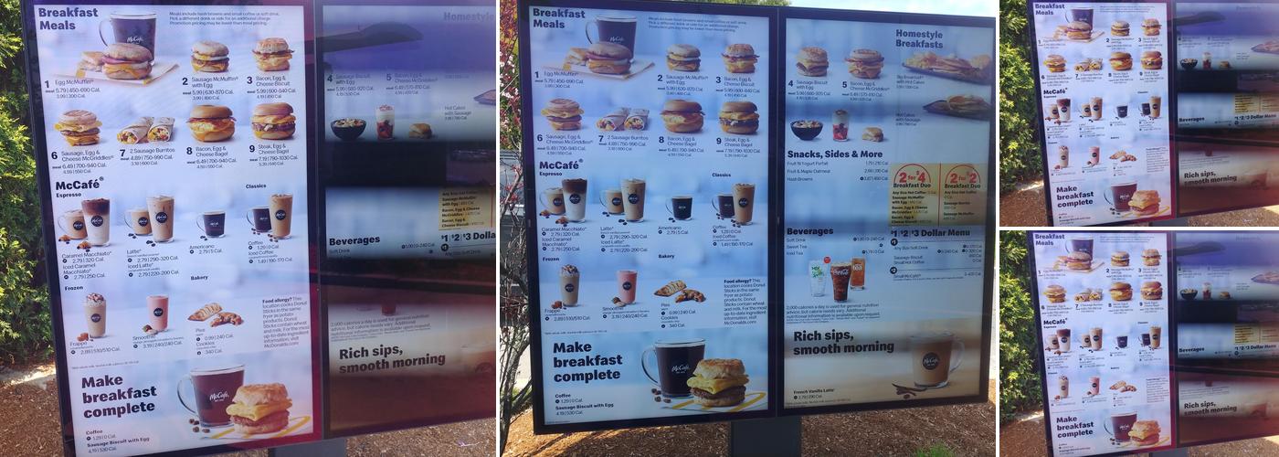 McDonald's Menu