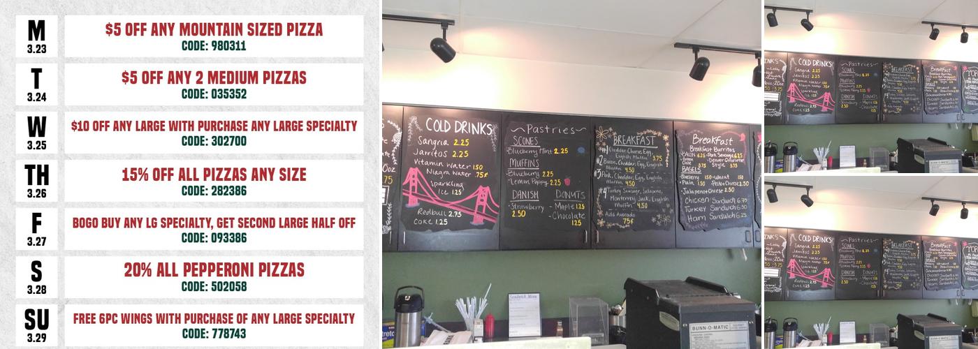 Mountain Mike's Pizza Menu