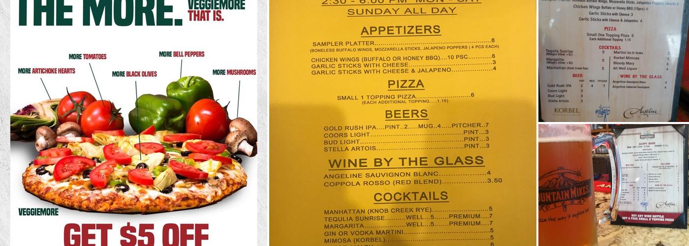 Mountain Mike's Pizza Menu