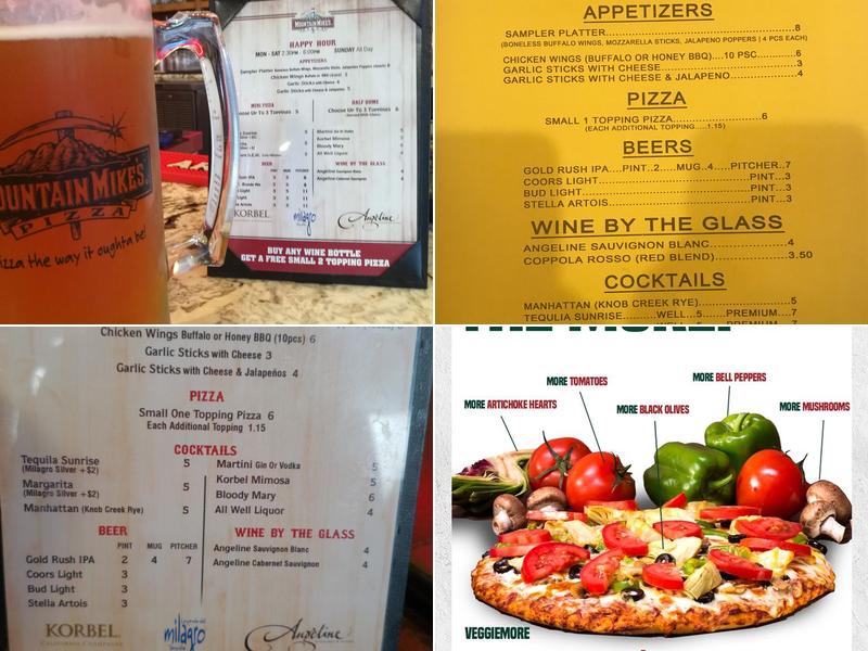 Mountain Mike's Pizza Menu