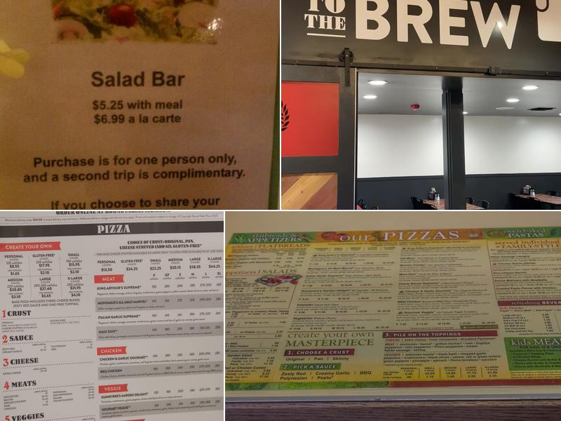 Round Table Pizza Menu