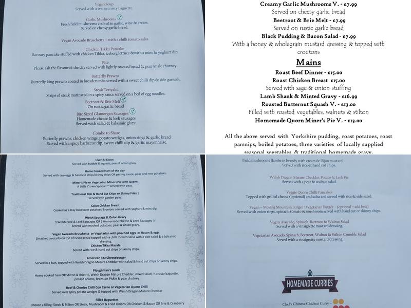 Little Crown Inn Menu