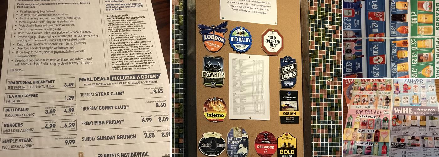 The Picture House - JD Wetherspoon Menu