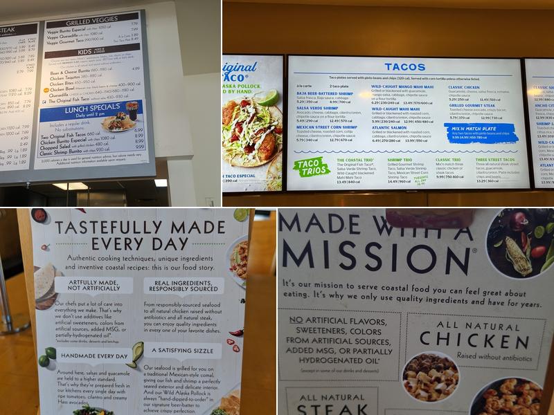 Rubio's Coastal Grill Menu