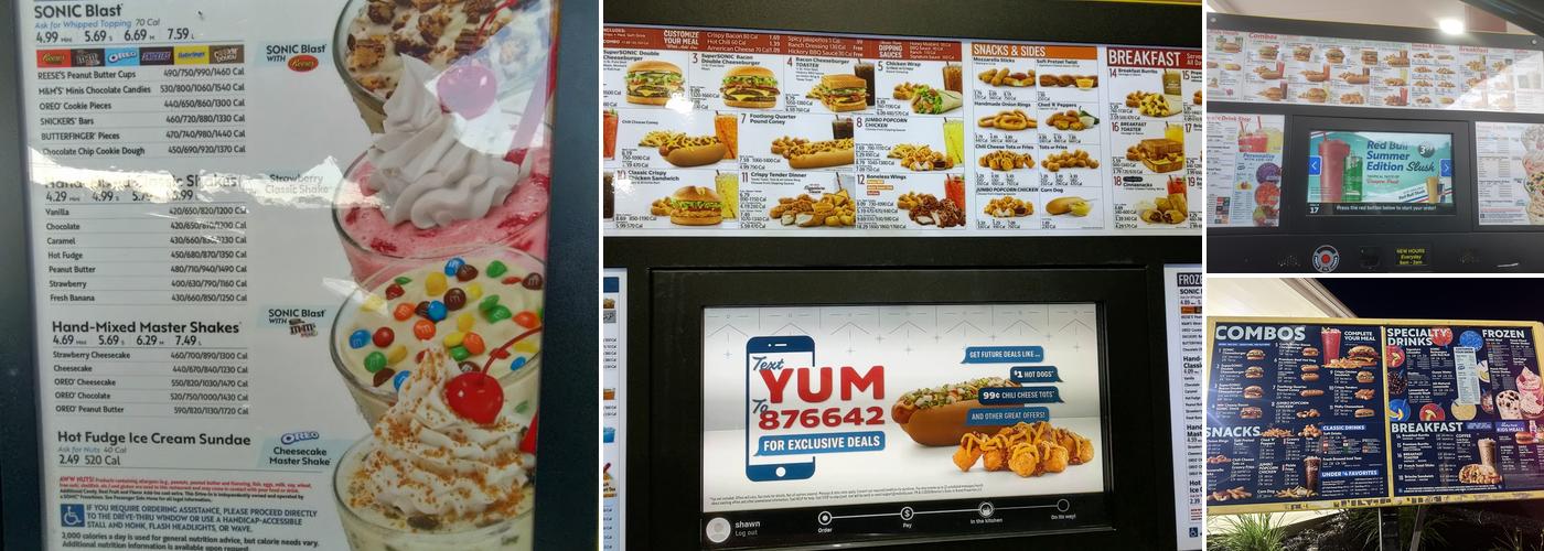 Sonic Drive-In Menu