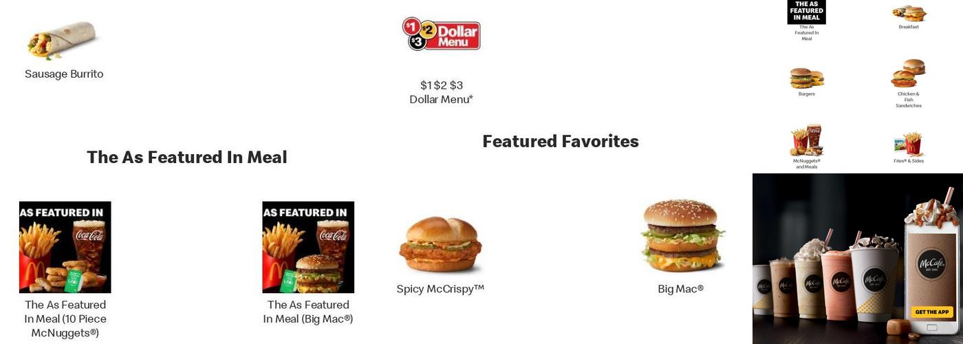McDonald's Menu