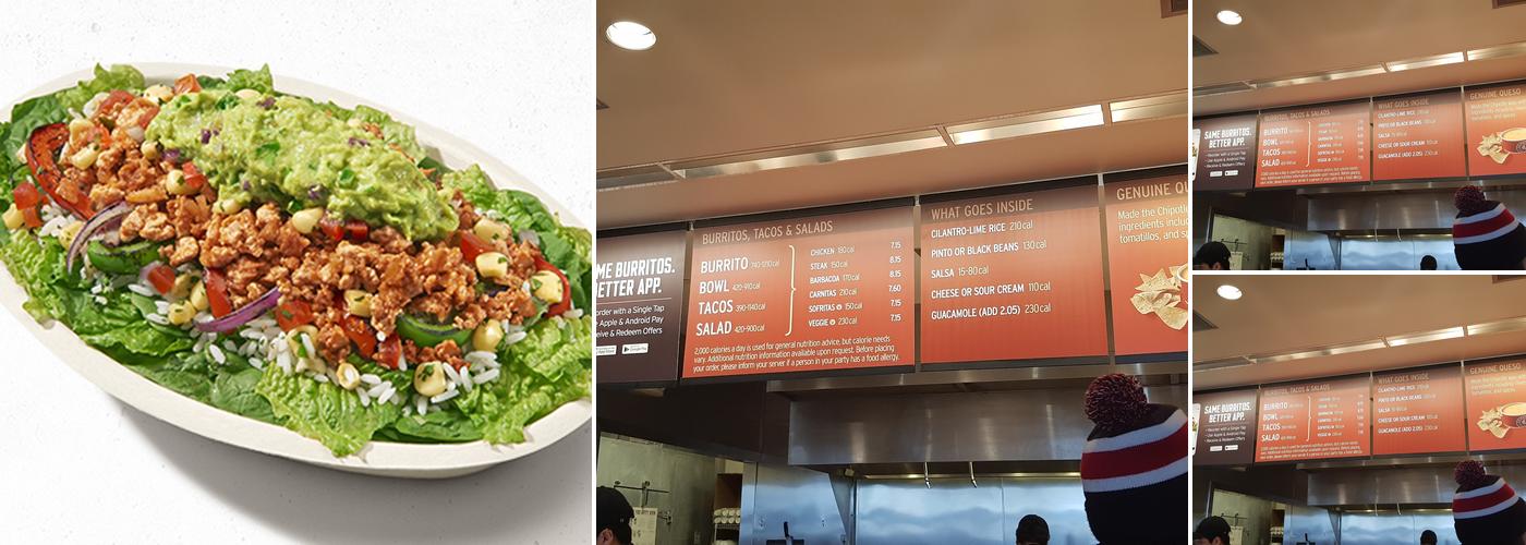 Chipotle Mexican Grill Menu