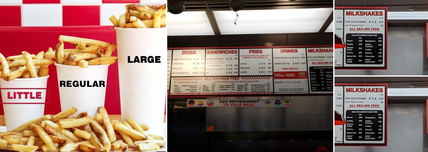 Five Guys Menu