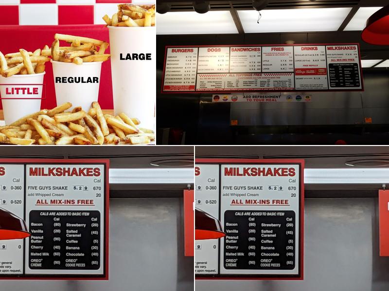 Five Guys Menu