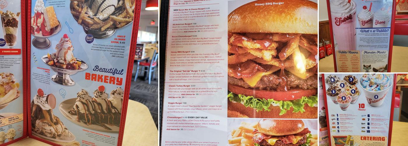Friendly's Menu