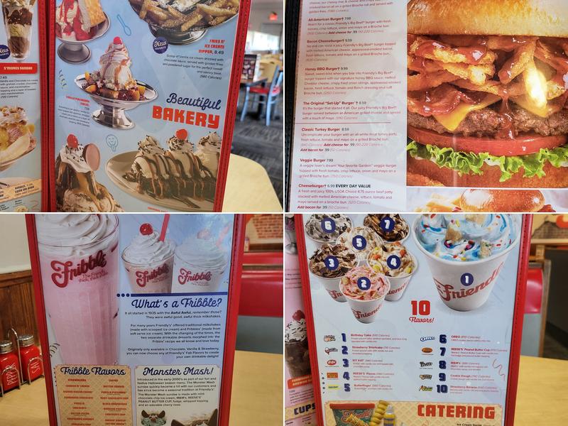 Friendly's Menu
