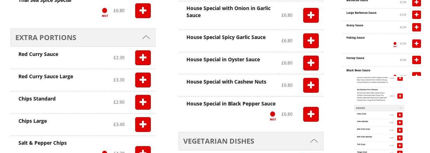 Panda Chinese Takeaway Menu