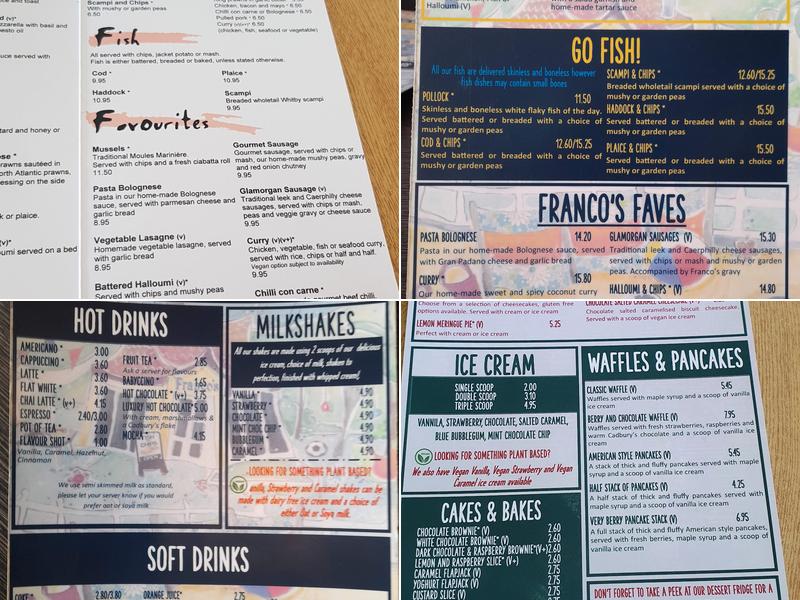 Franco's Menu