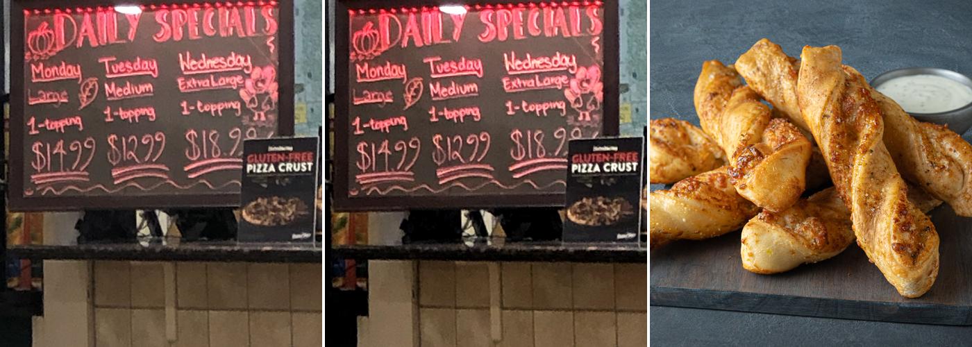 Round Table Pizza Menu