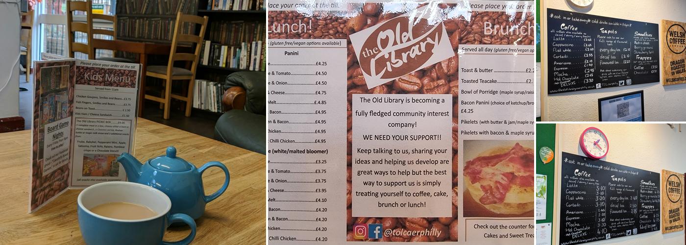 The Old Library Community Cafe Menu