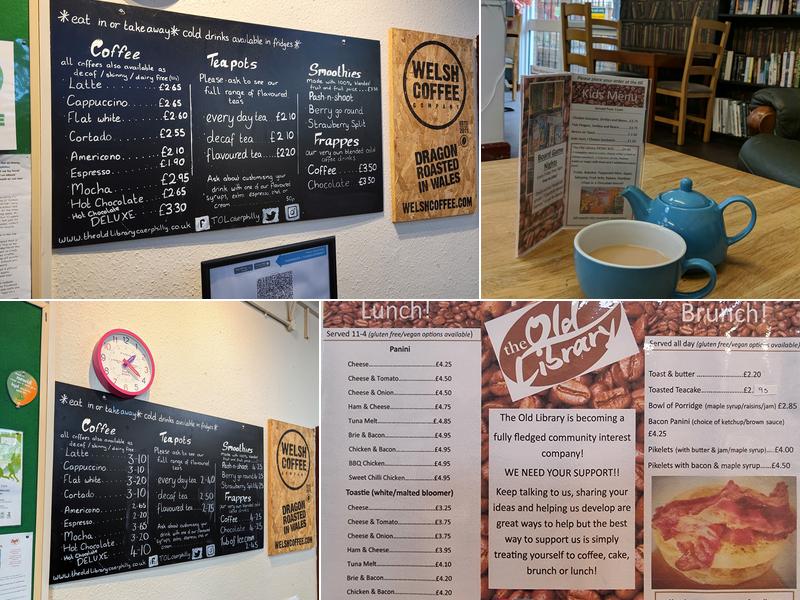 The Old Library Community Cafe Menu