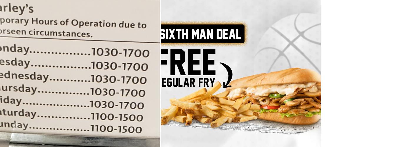 Charleys Cheesesteaks Menu