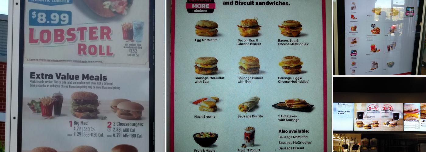 McDonald's Menu