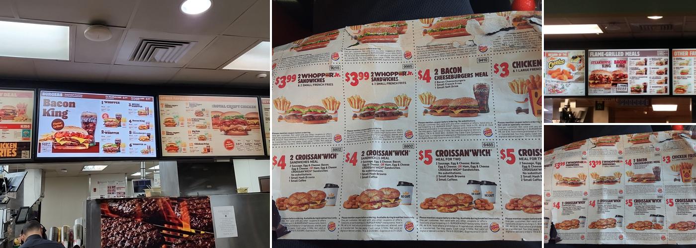 Burger King Menu
