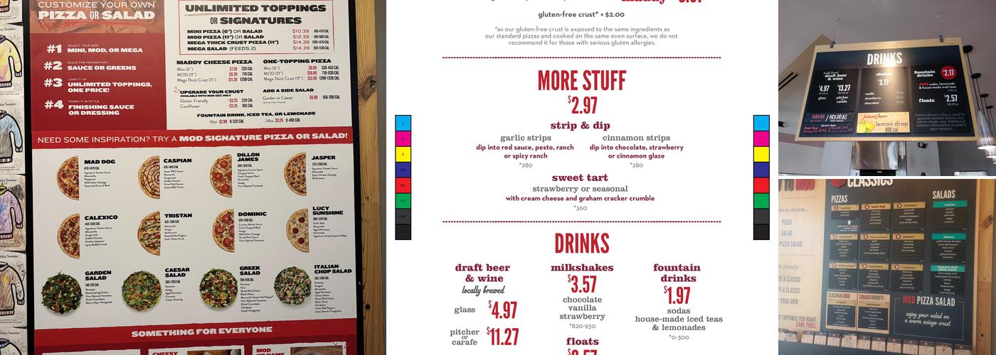 MOD Pizza Menu