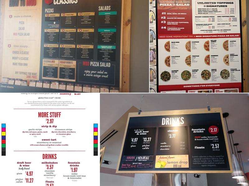 MOD Pizza Menu