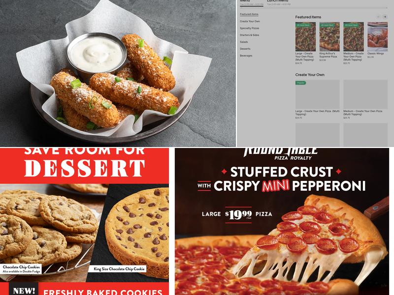 Round Table Pizza Menu