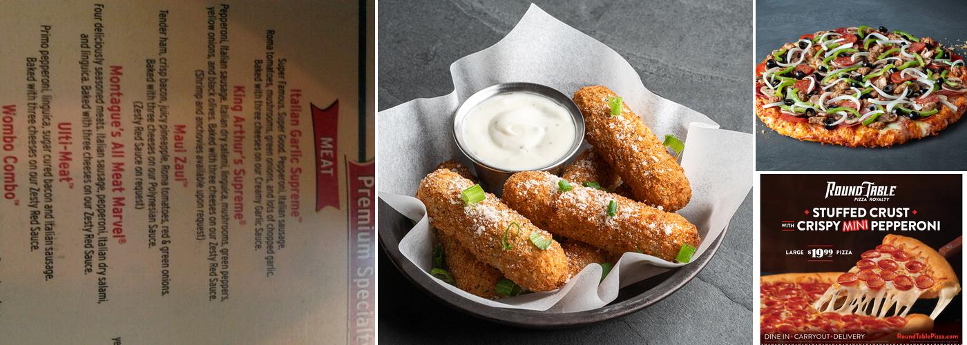 Round Table Pizza Menu