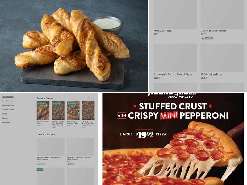 Round Table Pizza Menu