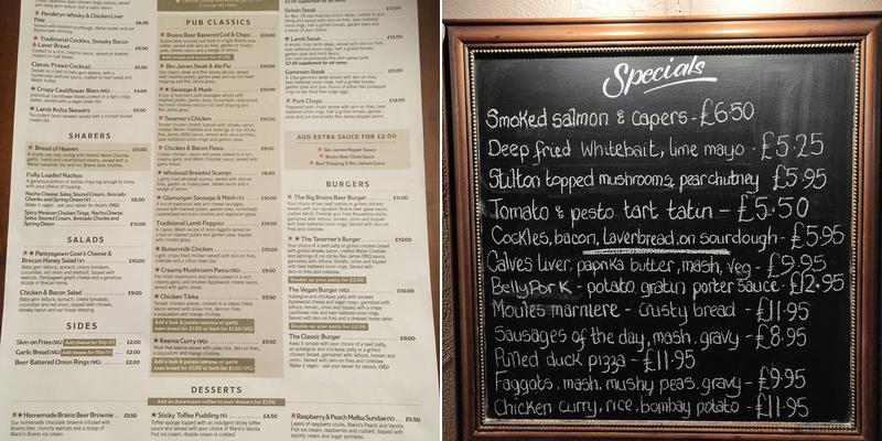 Watermill Menu