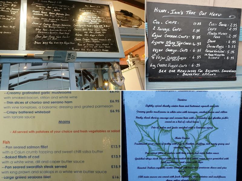 Hilary and Iain's Kitchen Menu