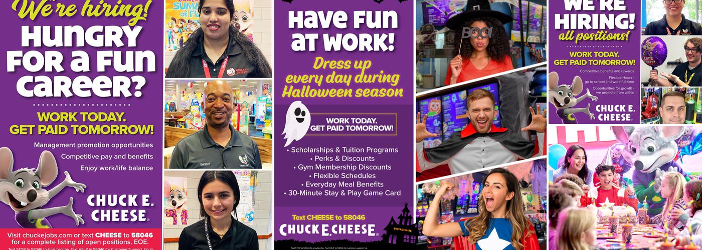 Chuck E. Cheese Menu