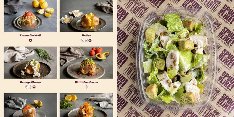 SpudULike By James Martin Menu