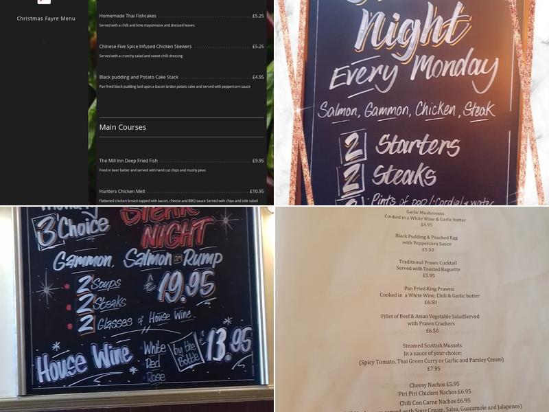 The Mill Inn Menu