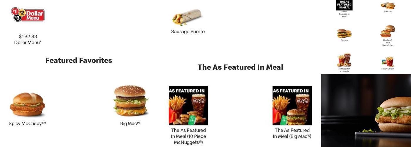 McDonald's Menu