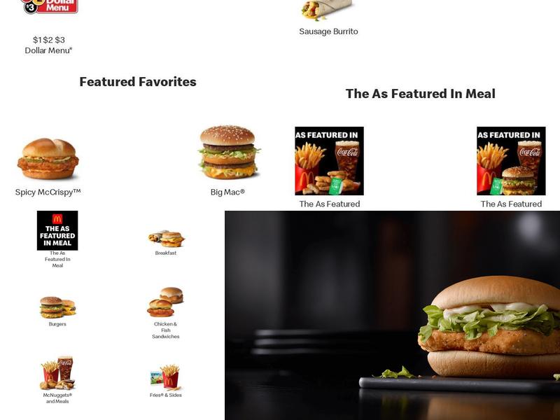 McDonald's Menu
