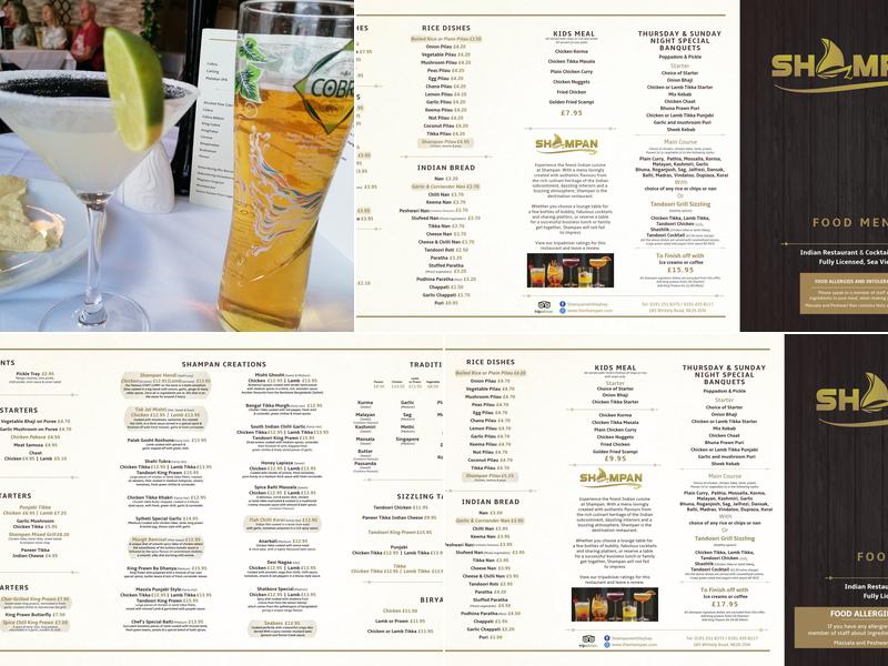 Shampan Restaurant Menu