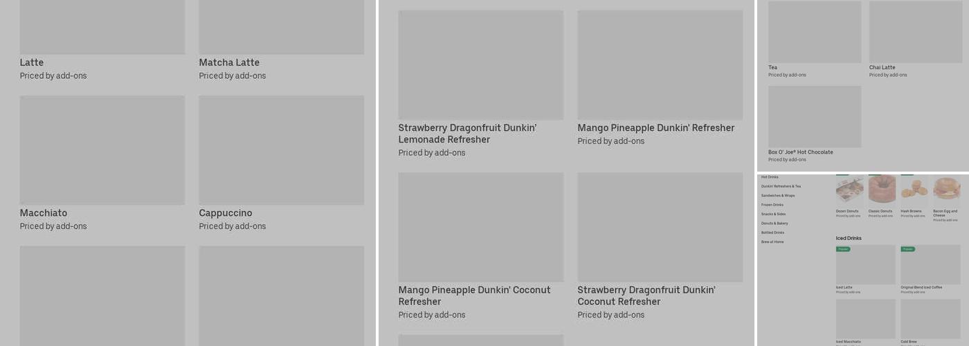 Dunkin' Menu
