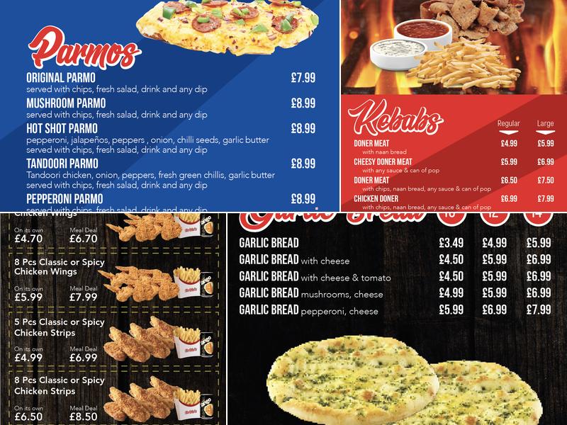 Britto's Wallsend Menu