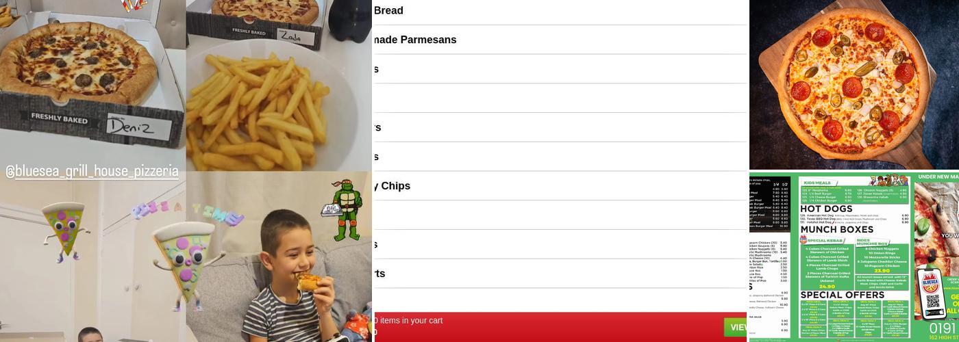 BLUESEA PIZZERIA Menu