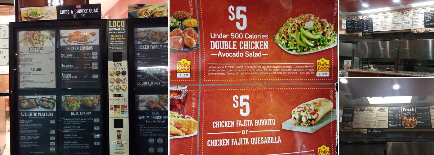 El Pollo Loco Menu