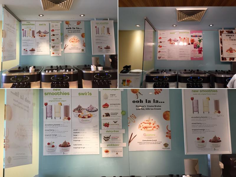 Pinkberry Menu