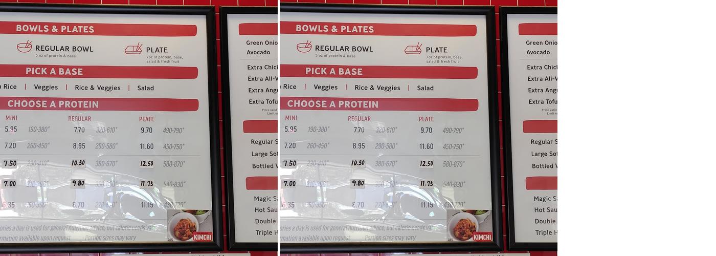 Flame Broiler Menu