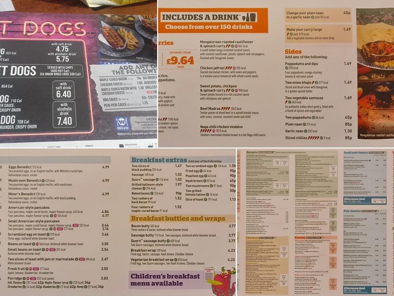 The Oxted Inn - JD Wetherspoon Menu