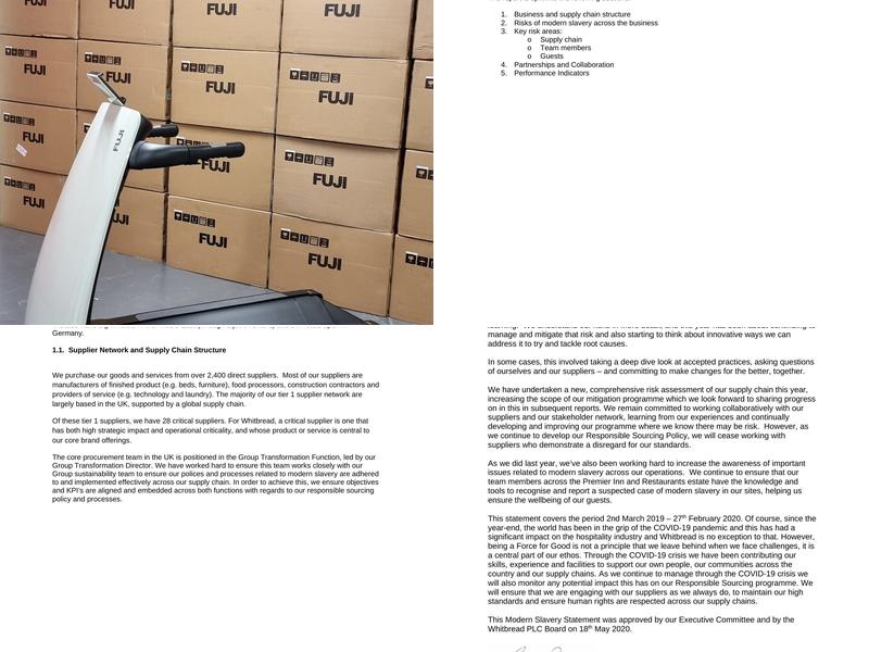 Premier Inn Cobham hotel Menu