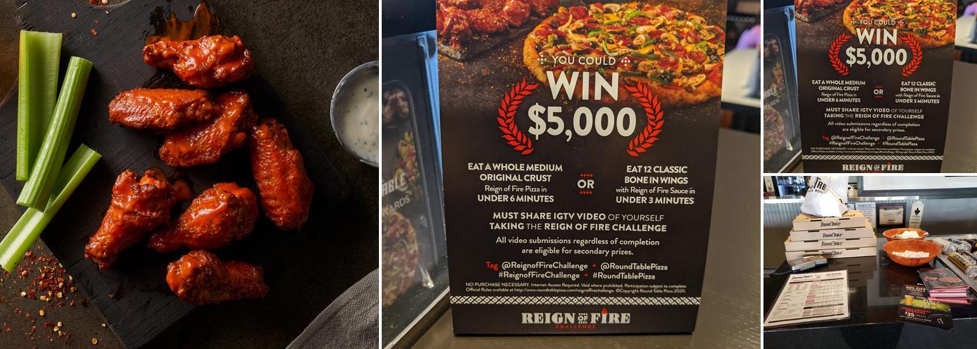 Round Table Pizza Menu